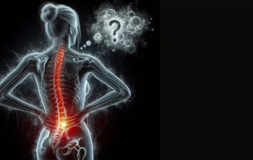  dolor lumbar en una mujer.